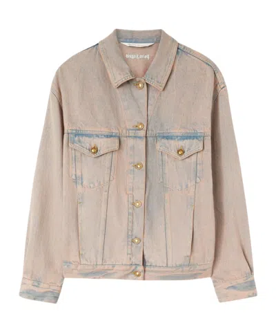 PALM ANGELS PALM ANGELS OVERDYE-WASH BUTTONED DENIM JACKET