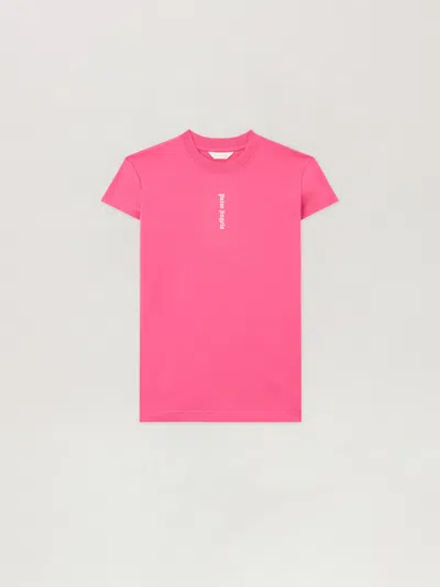 Palm Angels Kids' Overlogo T-shirt Dress In Pink