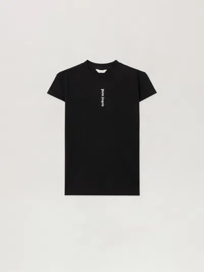 Palm Angels Kids' Overlogo T-shirt Dress In Black