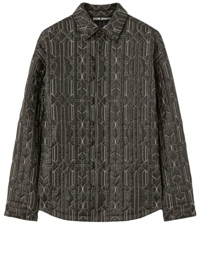 Palm Angels All Monogram Jacket In Antracite