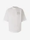 Palm Angels Oversize Logo T-shirt In White
