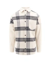 Palm Angels Overshirt Check In Grey