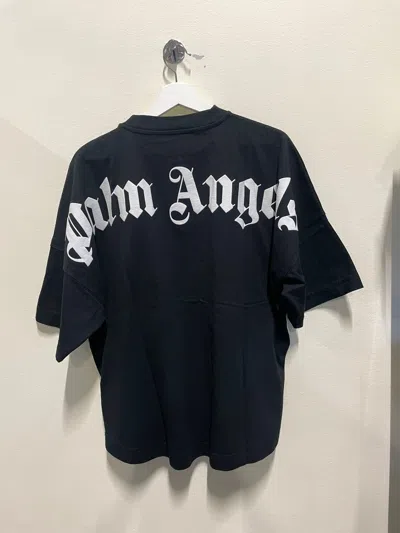 Pre-owned Palm Angels Oversized Logo T-shirt New 380$ In Black