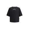 Palm Angels Men Oversized T-shirt In Black