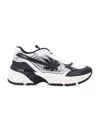 Palm Angels Pa 4 Leather Sneakers In Black White