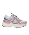 Palm Angels Pa 4 Pink Leather Blend Sneakers In White