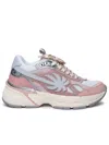 PALM ANGELS PALM ANGELS 'PA 4' PINK LEATHER BLEND SNEAKERS