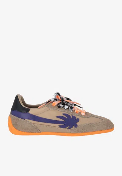Palm Angels Pa 5 Leather Low-top Sneakers In Multi
