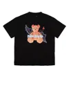Palm Angels Devil Bear Short-sleeve Cotton-jersey T-shirt 4-12+ Y In Blackbrown