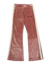 Palm Angels Chenille Track Flare Pants In Pink
