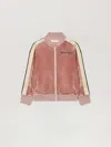 Palm Angels Pa Chenille Track Jkt In Brown