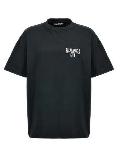 Palm Angels 'pa City' T-shirt In Gray