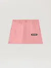 Palm Angels Pa Cut Mini Track Skirt In Pink