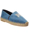Palm Angels Pa Denim Espadrille In Blue