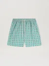 Palm Angels Pa Diamond Swimshorts In Green