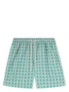 Palm Angels Pa Diamond Swimshorts In Green