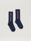 Palm Angels Pa High Socks In Blue