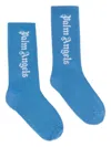Palm Angels Pa High Socks In Blue