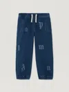 Palm Angels Drawstring-cuffed Jeans In Blue