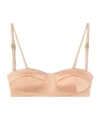 Palm Angels Pa Logo Cup Bra In Nude
