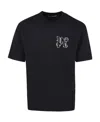 Palm Angels Studded Monogram T-shirt In Black