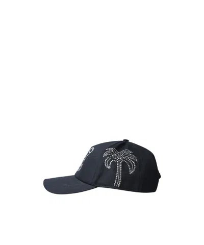 Palm Angels Pa Milano Rhinestone-detail Hat In Black