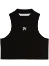 Palm Angels Pa Monogram Top In Black