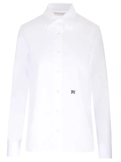 Palm Angels Classic Fit Shirt In White
