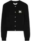 Palm Angels Monogram Embroidered Cardigan In Multicolor