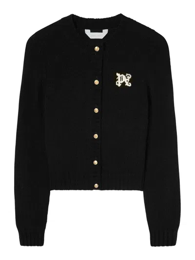 PALM ANGELS CÁRDIGAN - NEGRO