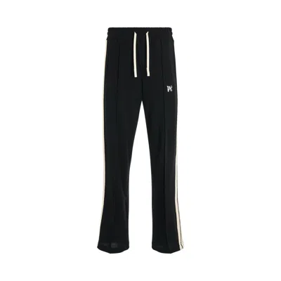 Palm Angels Pa Monogram Joggers In White/black