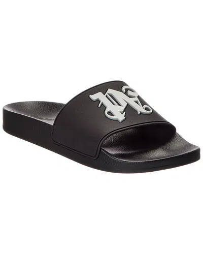 Palm Angels Pa Monogram Pool Slide In Black
