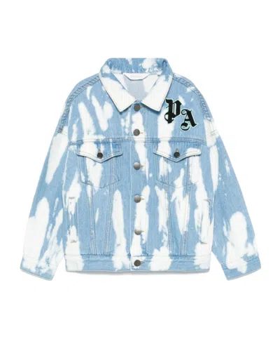 Palm Angels Pa-patch Jacket In Blue