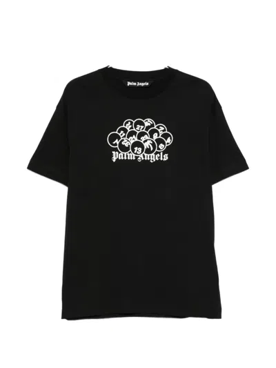Palm Angels Pa Pool Graphic-print T-shirt In Black