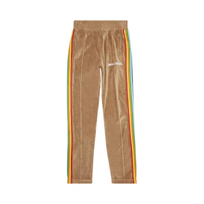 Pre-owned Palm Angels Pa Rainbow Chenille Track Pant 'brown'