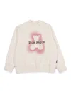 Palm Angels Pa Spray Bear Crewneck Off White - Antiq In White