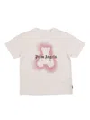 Palm Angels Pa Spray Bear Reg Tee S/s In White
