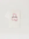 Palm Angels Pa Spray Bear Reg Tee S/s In White
