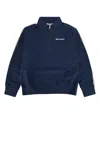 Palm Angels Zip-up Sweatshirt In Nightblueoffwh