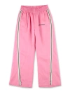 Palm Angels Logo Wide-leg Track Pants In Pink