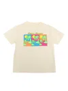 Palm Angels Pa Triple Pop Palms Reg. Tee Butter Gree In Green