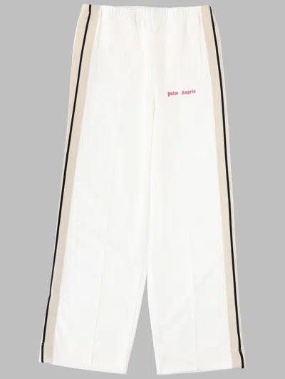 Palm Angels Mini Paint Track Pants For Girls In White