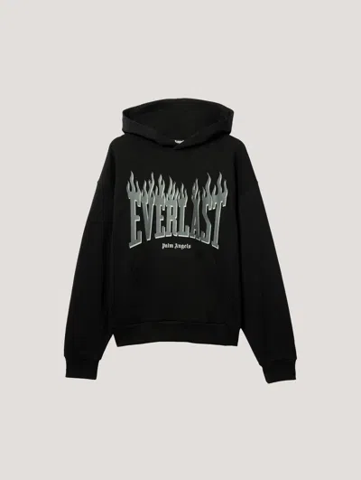 Palm Angels X Everlast Logo-print Hoodie In Black
