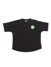 Palm Angels Pa X Smiley Over T-shirt S/s Black Green In Black