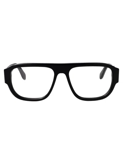 Palm Angels Shiny Black Acetate Glasses In Pink