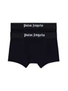 Palm Angels Men's Set Of Two Cotton Boxers | Size Small | Pmuh001c99fab0020110 Color Whiteblack In Multicolour