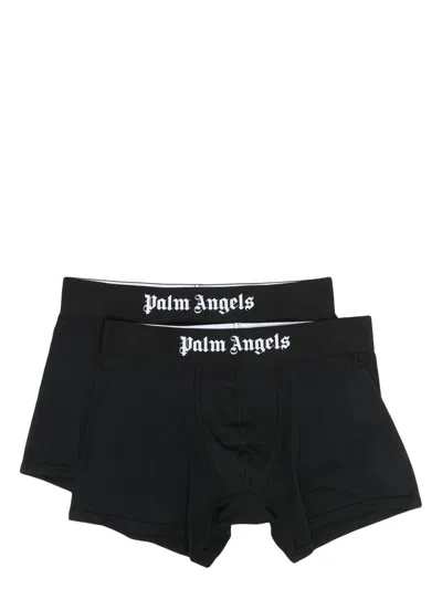 PALM ANGELS PACK-OF-TWO LOGO WAISTBAND BRIEFS