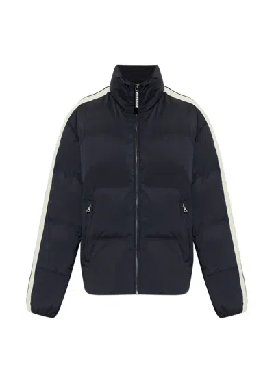 Palm Angels Padded Side-stripe Jacket In Blue