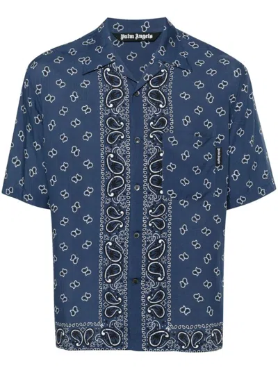 PALM ANGELS PALM ANGELS PAISLEY-PRINT BOWLING SHIRT