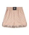 Palm Angels Paisley Boxer Shorts In Nude